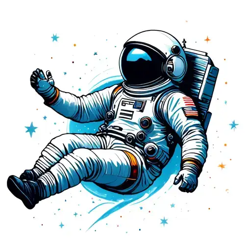Astronaut Floating In Space