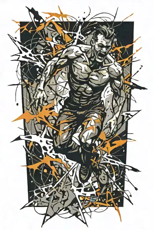 Man Disintegrating Trying To Escape