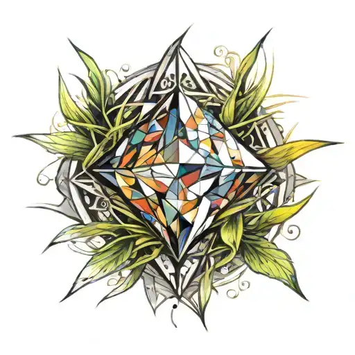 A Diamond On Top Of A Blade Of Grass