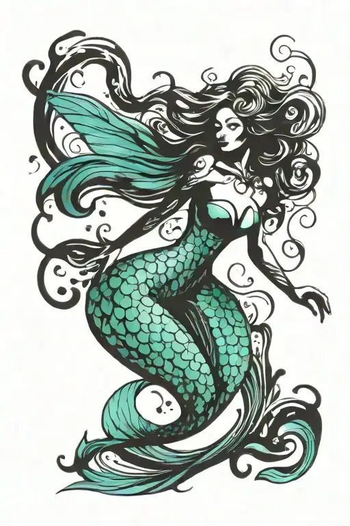 Mermaid Swimming