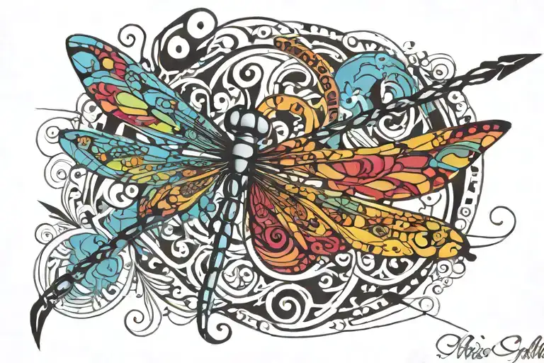 Dragonfly With Name
