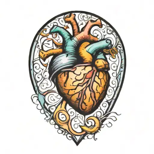 Anatomical Heart With Stethoscope