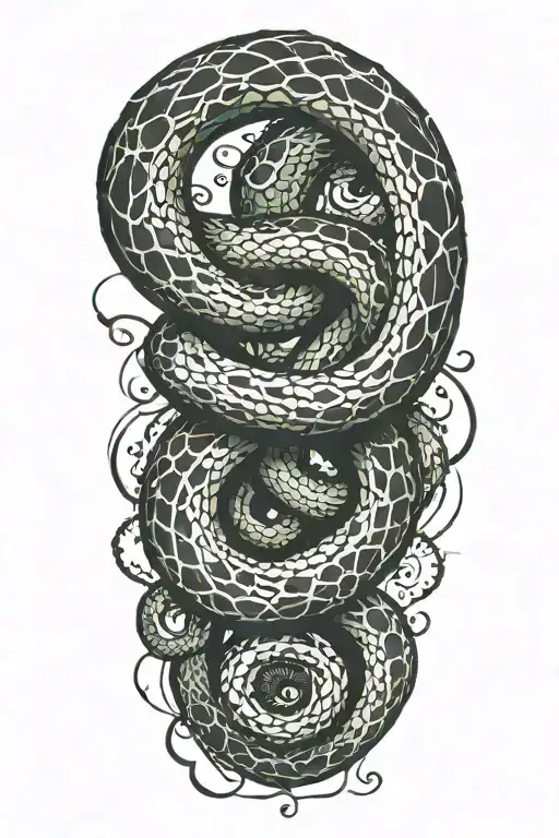 Snake Eating Its Own Tail