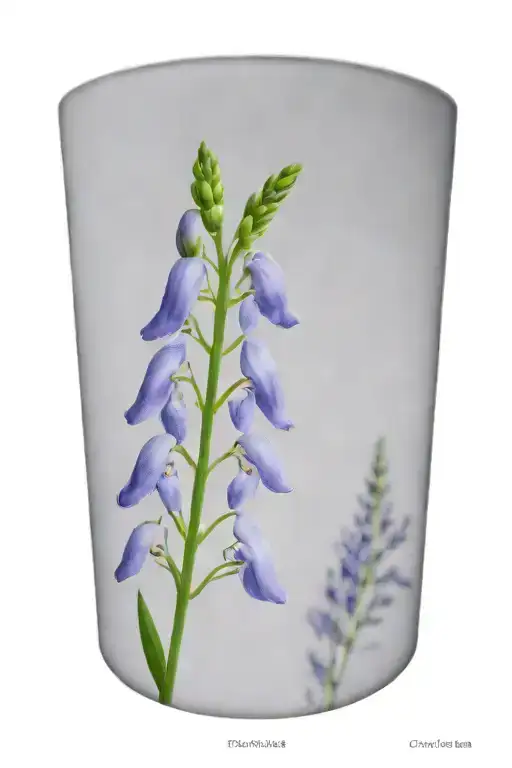 Dainty Line Lupinis Flowers Symbolizing Rebirth Less Closeup And More Heavy Lines