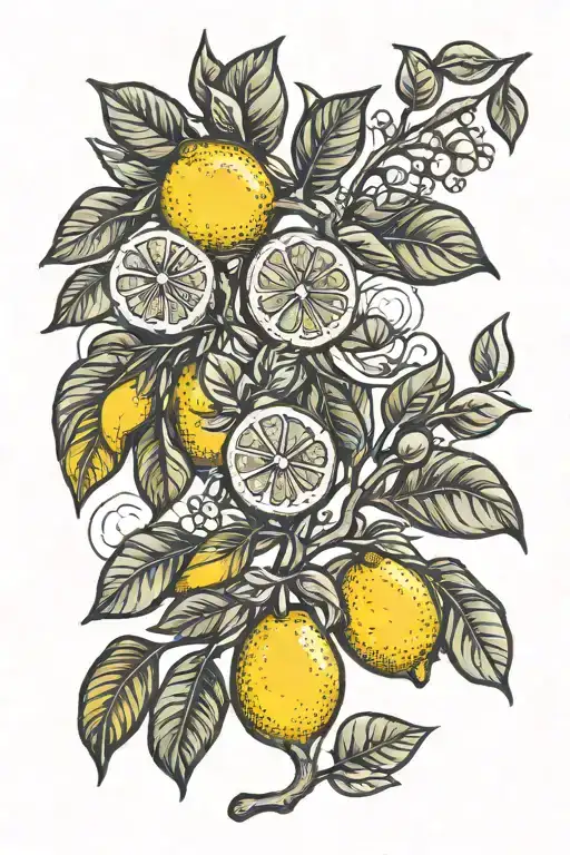 Lemon With Lemon Tree