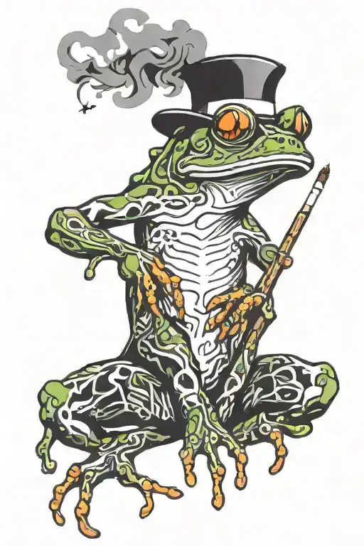 Frog Smoking