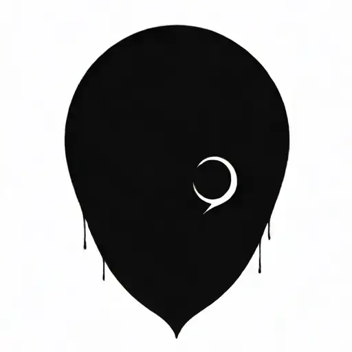 Round Compass That Melts Into A Drop