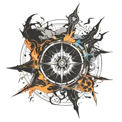 Round Compass That Melts