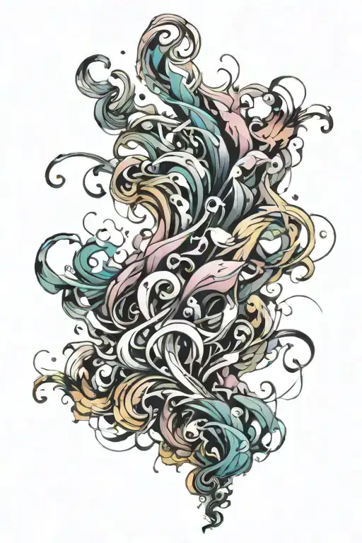 Abstract Smoke Rising