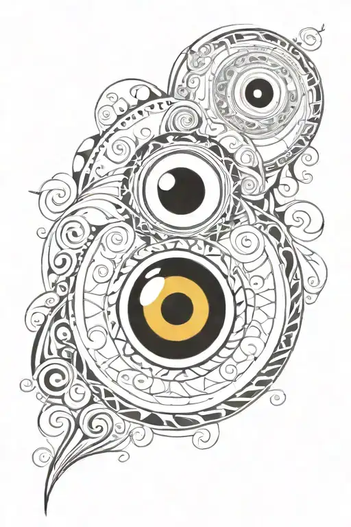 Triple Spiral Evil Eye