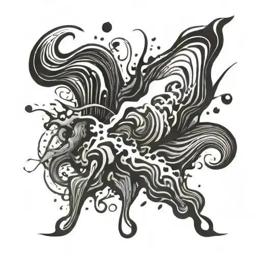 Draw Me Elements Of Water Black And White Version