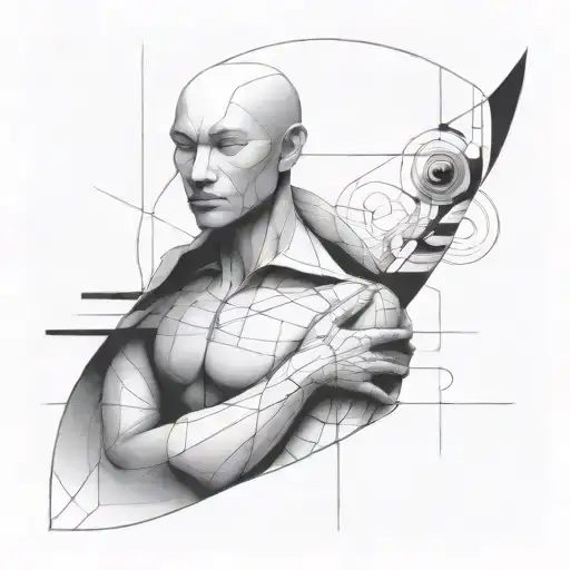 Simple Abstract Human Art Using Black Lines Depicting The Interfacing Between Therapist And Client