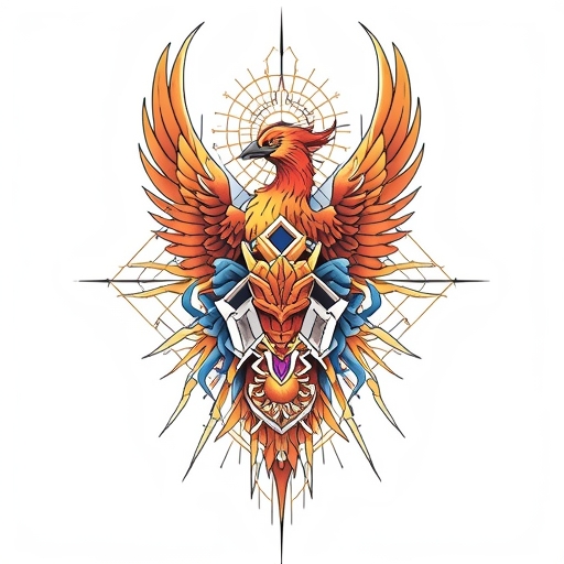 Phoenix’s Sacred Breath of Dawn Tattoo idea