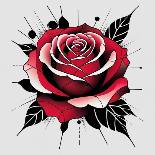 Crimson Rose Tattoo idea