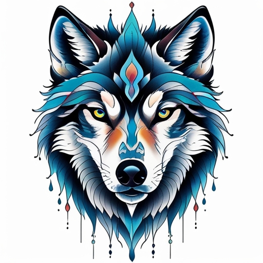 Tears of the Sacred Wolf Tattoo idea