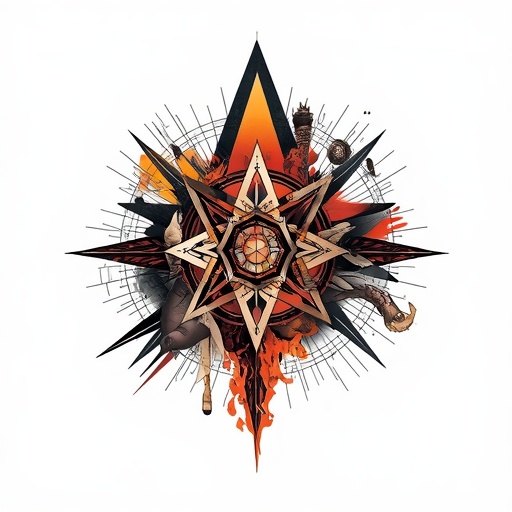 Whispers of the Sacred Ember of Time Tattoo idea