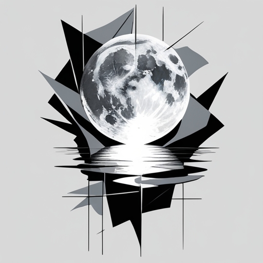 Moonlit Reflection Tattoo idea