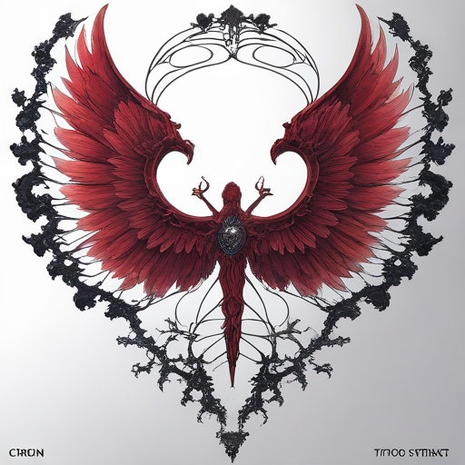 Crimson Wings of Fate Tattoo idea