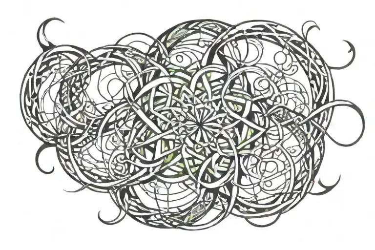 Symbol Intertwined Within Bkdg