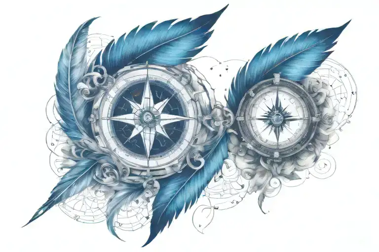 Compass Feather Cologne Italy Maria Mika Marriage Infinity