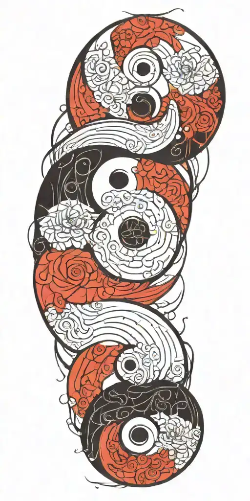 Yin Yang Symbol Intertwined