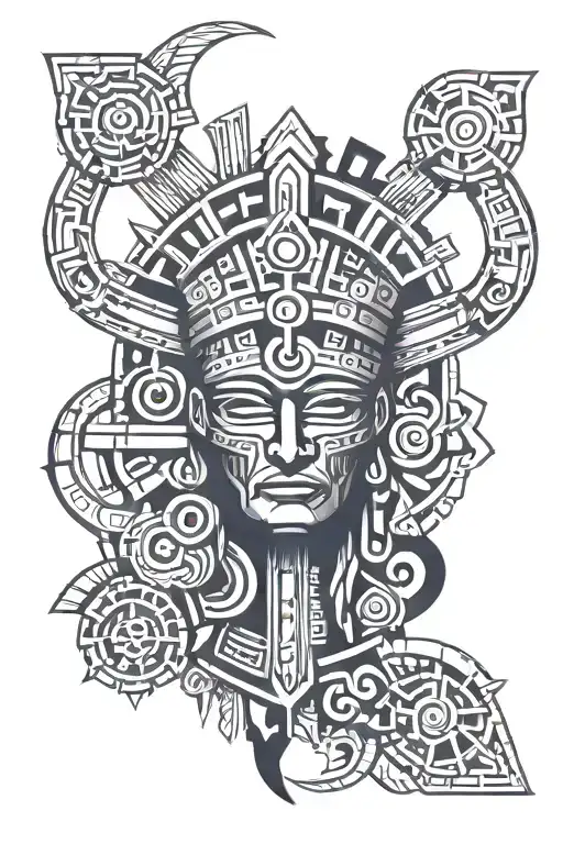Male Aztec God Symbol