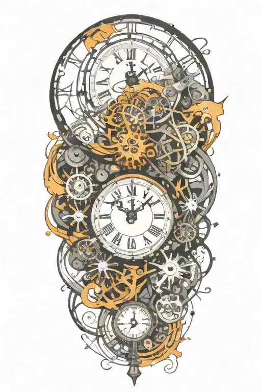 Exploding Clock With Mechanism