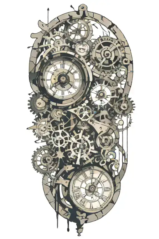 Broken Clock With Mechanism