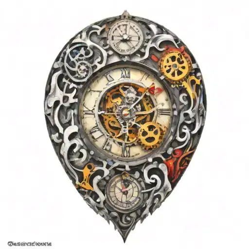 Grafitti Clock With Mechanism