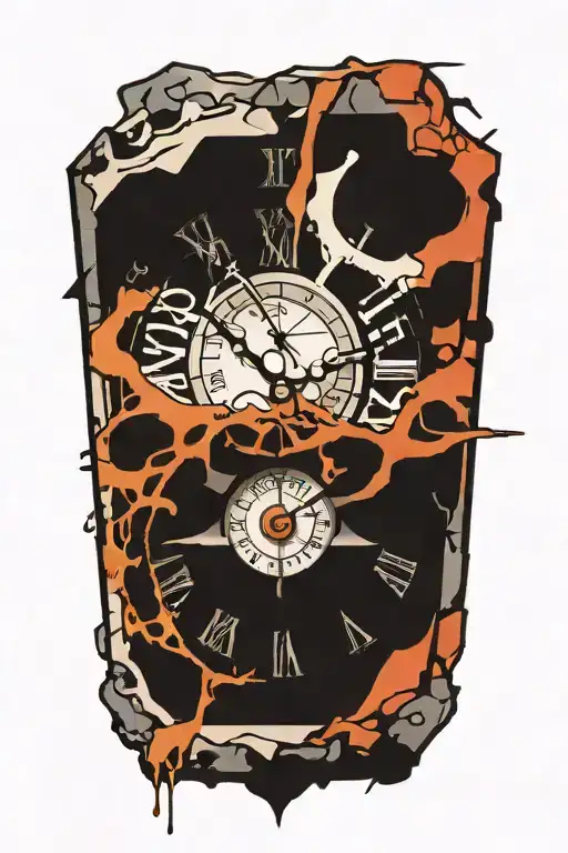 Grafitti Clock With Mechanism