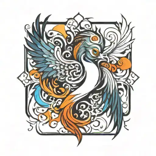 Infant Daughter Reborn Single Phoenix Tattoo Rising From The Ashes