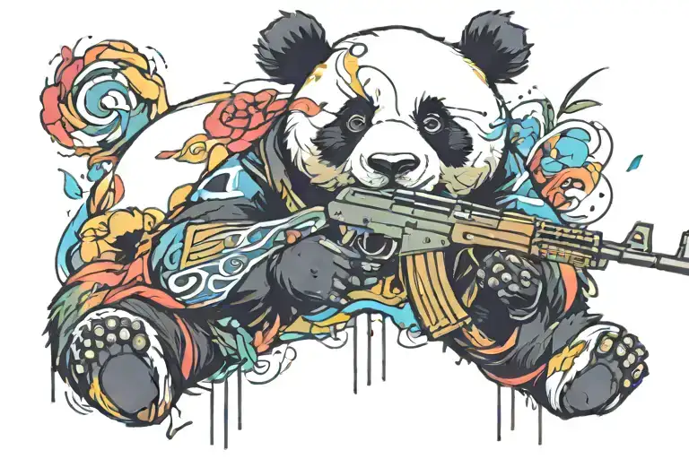 Panda With Ak-47