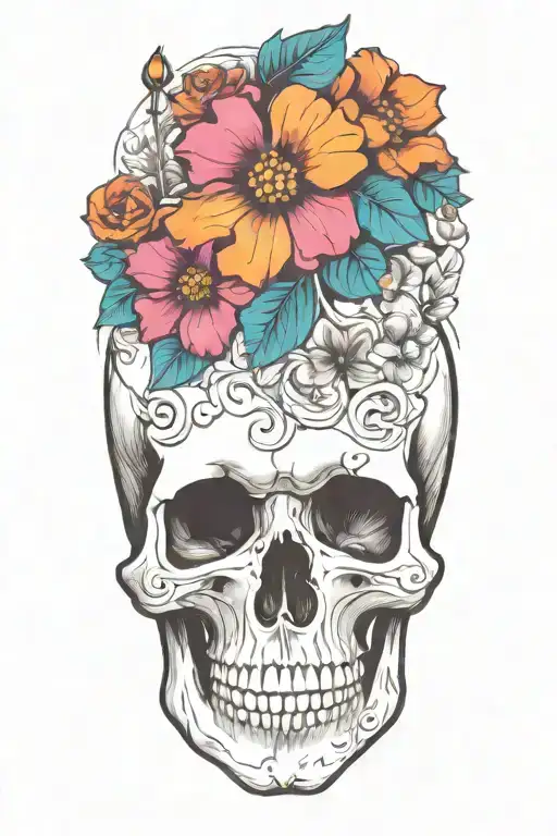 Blooming Skulls Flowers Coming