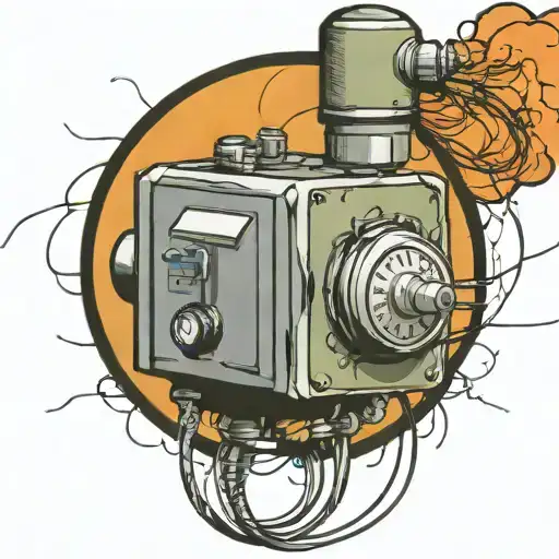 Wired Explosive Bomb With Wires And Timer