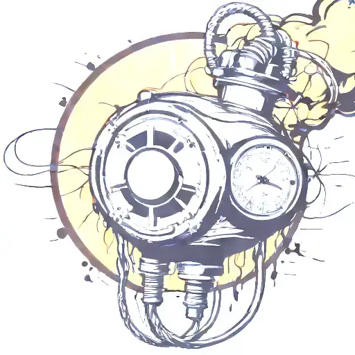 Wired Explosive Bomb With Wires And Timer