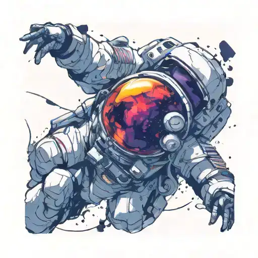 Astronaut Floating