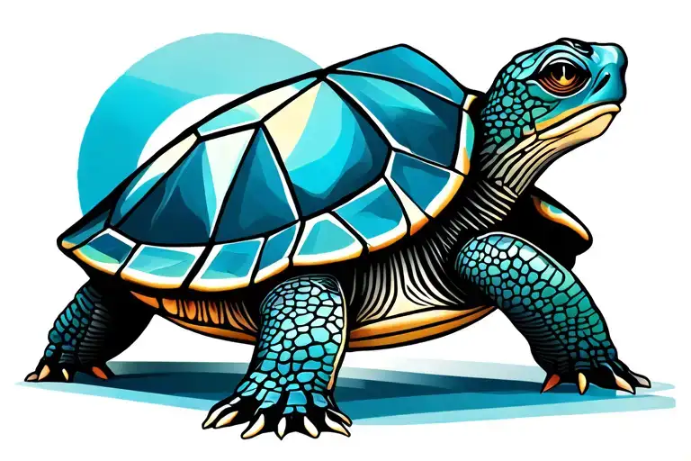 Turtle And Geometric Shape