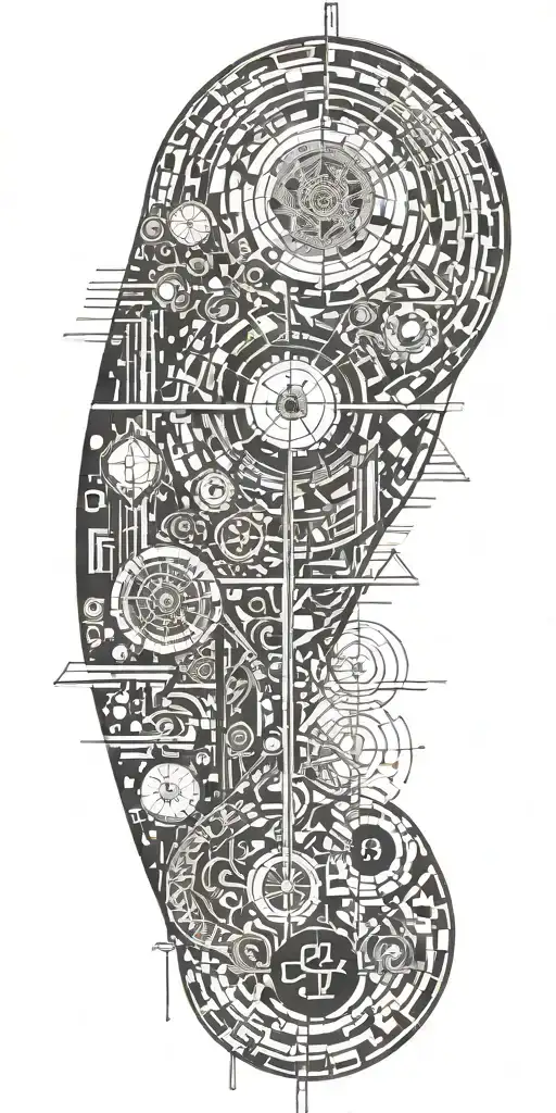 Sacre Geometry For Full Arm That Include 369 Numbers