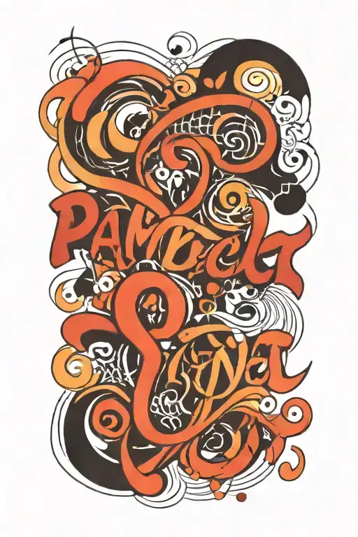 A Tattoo That Expresses Love With The Lettering Pami