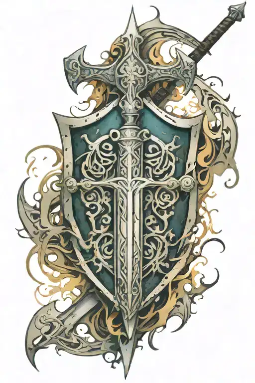 Sword Shield Helm Castle