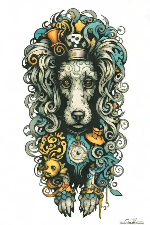 Alice In Wonderland Poodle Looking