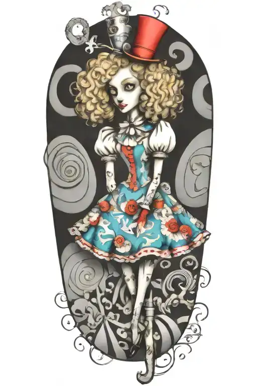 Alice In Wonderland Poodle Looking