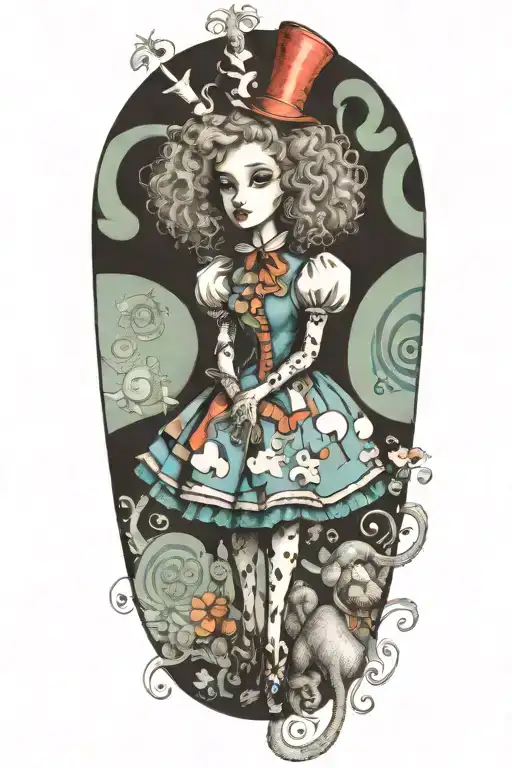Alice In Wonderland Poodle Looking