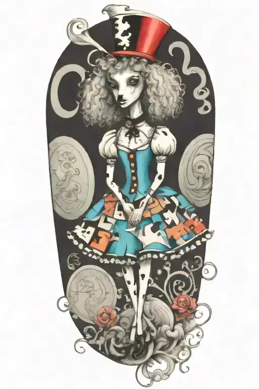 Alice In Wonderland Poodle Looking