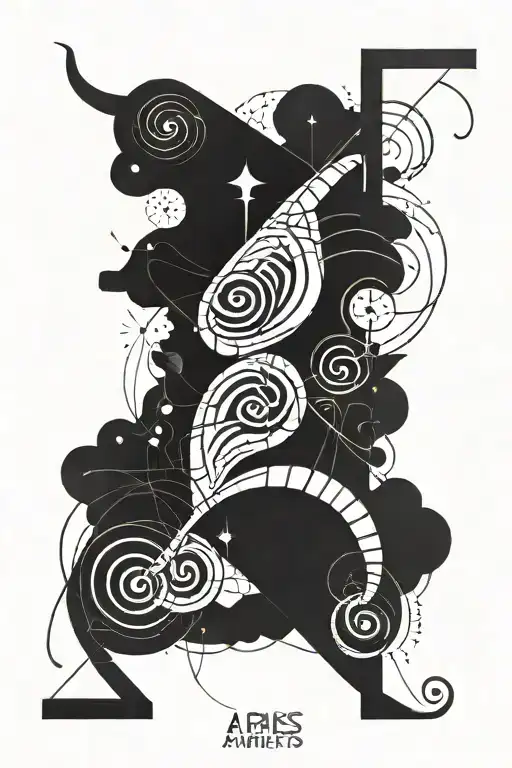 Coordinates With Aries Sign Formed