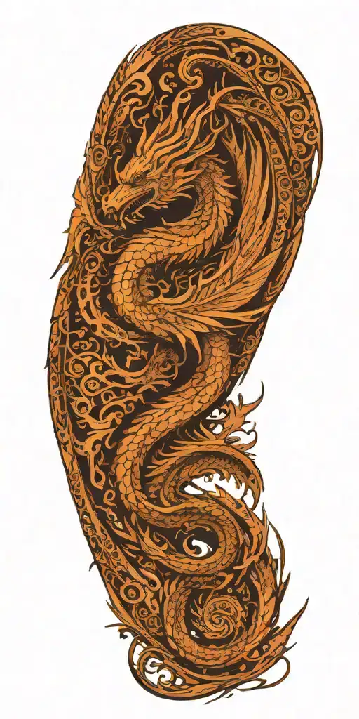 Dragon With Phoenix Wings Spikey