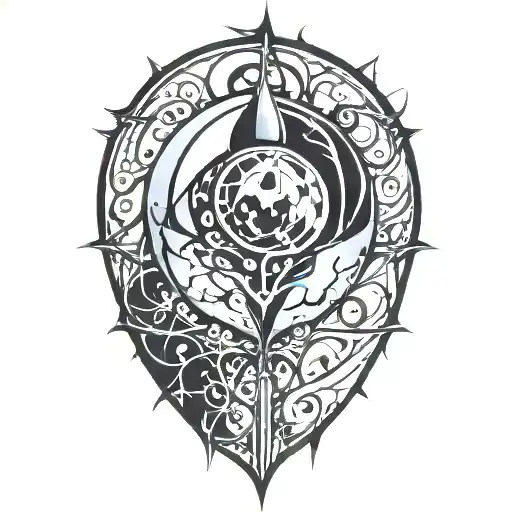 Batman Symbol Intertwined With Lady Bug Surrounded