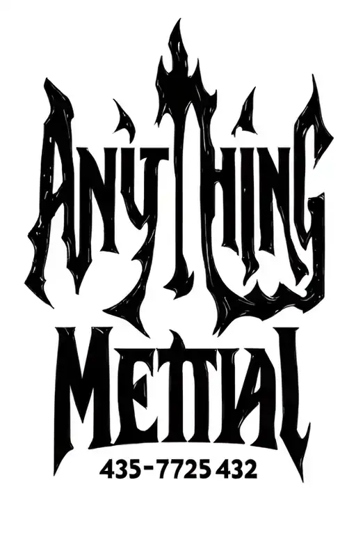 Welding Logo Anythingmetal 435-724-4252
