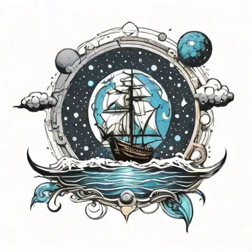 Boat Sailingin Space