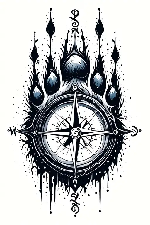 Bear Paw Compass